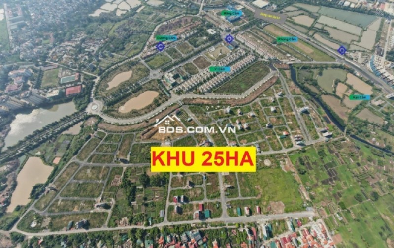 Bán lô đất dịch vụ 48.7m khu 25ha Vân Canh, gần công viên lớn siêu đẹp, giá tốt