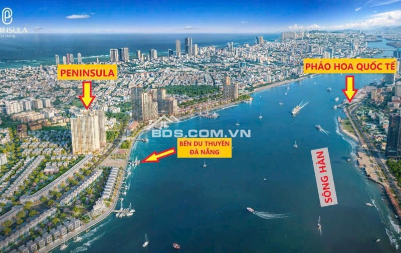 Căn hộ cao cấp Peninsula Đà Nẵng với Pháp lý, sổ hồng lâu dài riêng từng căn, mật độ XD chỉ 44%