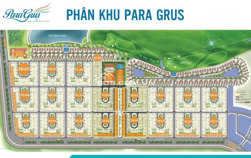 Đất nền view biển Paragrus, sân golf, sở hữu lâu dài