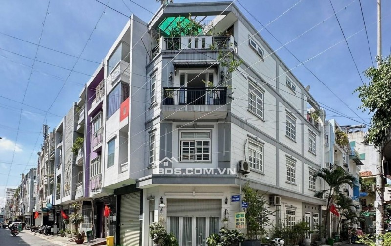 MẶT TIỀN HOA LAN, P2- LÔ GÓC 2 MẶT - (4x16) - 4 TẦNG