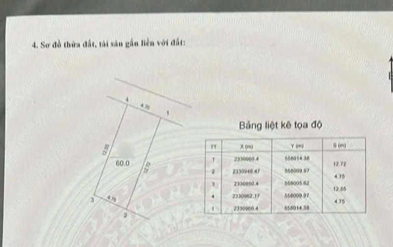 BÁN LÔ ĐẤT 60m² (A5) giá 1,470 tỷ tại - LẠI KHÁNH, LẠI THƯỢNG, THẠCH THẤT