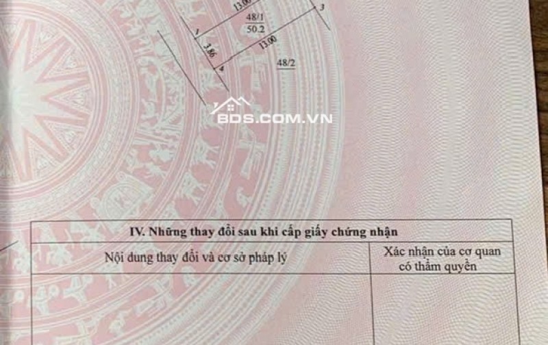 Bán 50,2m thổ cư Mộc Hoàn Cạnh Đại Lộ Thăng Long - vành đai 4