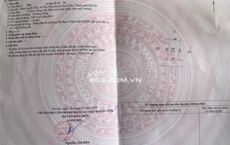 02 lô thổ cư đẹp ô tô đỗ trước đất cạnh Đại lô Thăng Long
