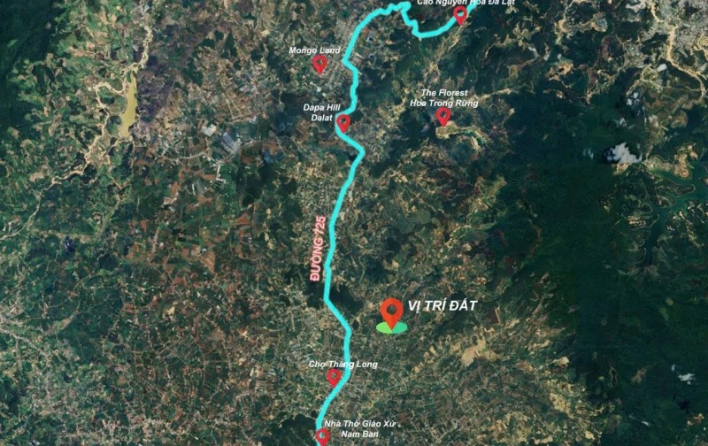 Đất nền Nam Ban sẵn sổ. Khu dân cư hiện hữu.về đà lạt 23km