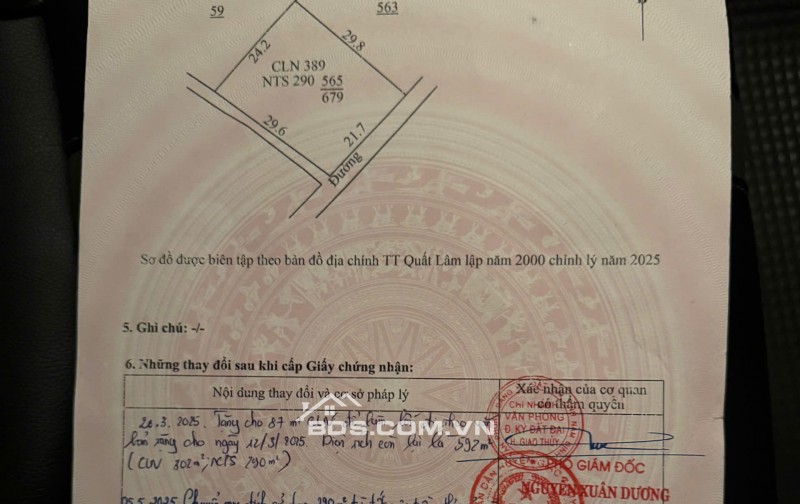Bán gấp lô đất cực kì tiềm năng tại Quất Lâm Nam ĐỊnh