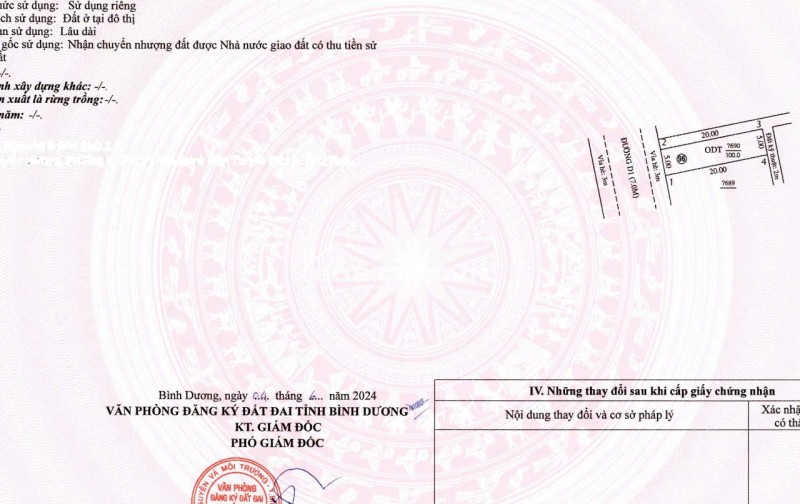 Cơ hội dành cho những ai tìm đất có sổ tại Bình Dương, giá niêm yết, pháp lý minh bạch