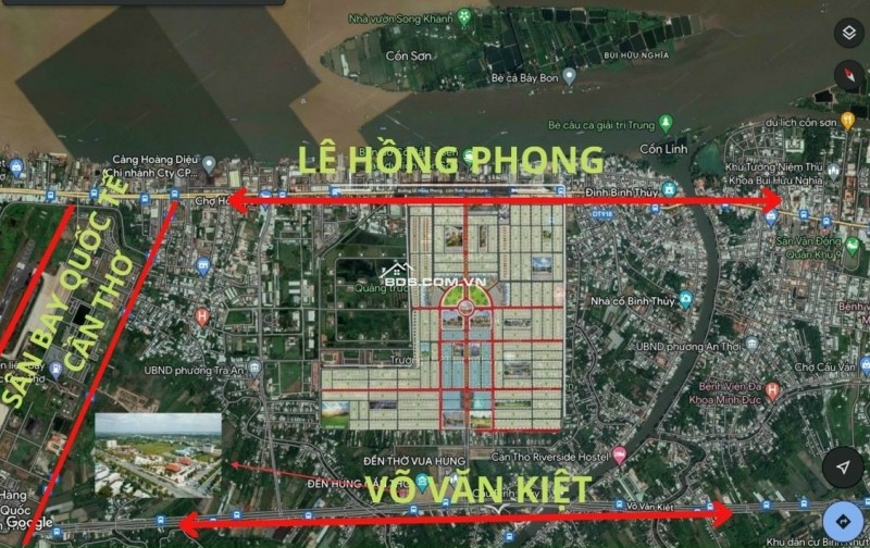 Bán Cặp Nền Khu Stella Mega City Cần Thơ (KDC Ngân Thuận), hướng Đông Nam, Giá Tốt
