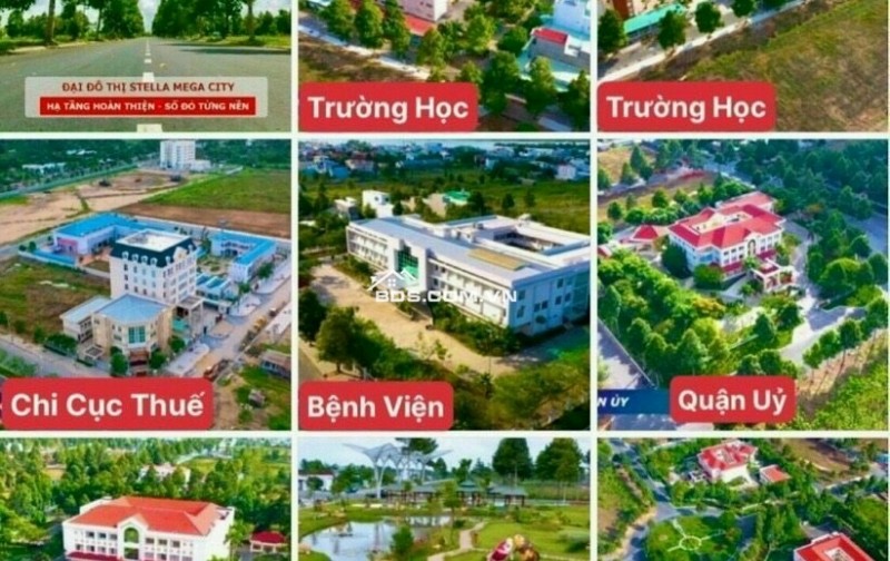 Bán Cặp Nền Khu Stella Mega City Cần Thơ (KDC Ngân Thuận), hướng Đông Nam, Giá Tốt