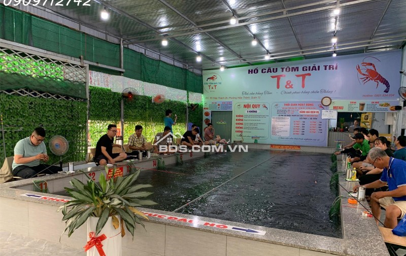 Hiện gia đình cần tiền để giải quyết công việc nên chủ muốn sang lại hồ câu tôm giải trí - Địa chỉ: 11C/2 Hiệp Thành 26, P Hiệp Thành, Quận 12, TP Hồ