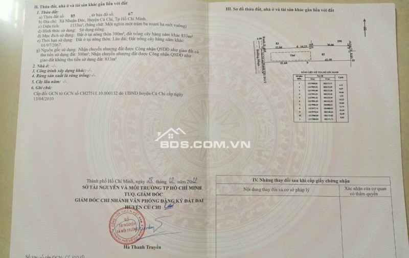 Bán căn nhà vườn ngay đường Nhuận Đức, Nhuận Đức, Củ Chi