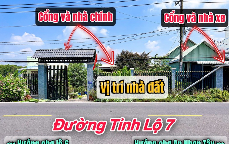 Ngộp bank, chủ gửi bán gấp căn nhà mặt tiền đường tỉnh lộ 7, An Nhơn Tây, Củ Chi.