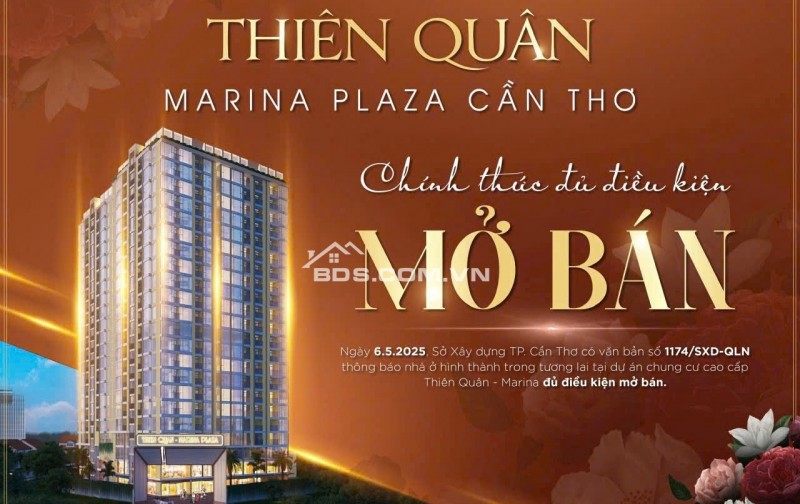 CHUNG CƯ THIÊN QUÂN MARINA PLAZA - Dự án chung cư cao cấp duy nhất tại Quận Ninh Kiều hiện tại
