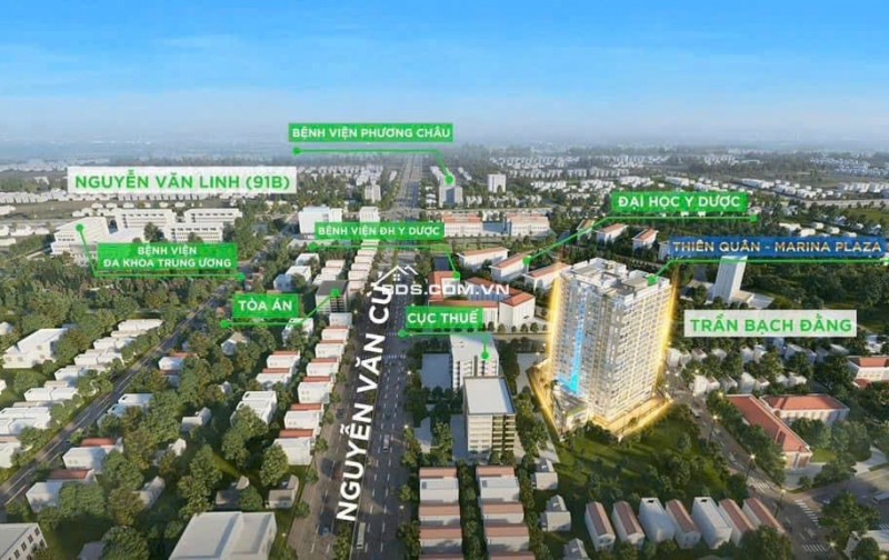 CHUNG CƯ THIÊN QUÂN MARINA PLAZA - Dự án chung cư cao cấp duy nhất tại Quận Ninh Kiều hiện tại