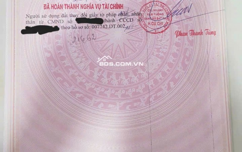 Bán Lô đất mặt tiền Nguyễn Thị Lắng, 3,6 tỷ, full thổ cư