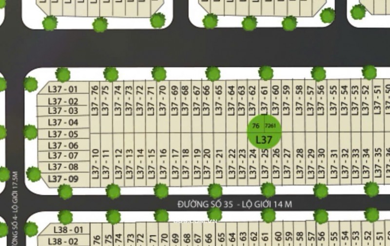 Bán nền DT: 4,5 x 21 = 94,5m2 KDC Ngân Thuận - Quận Bình Thuỷ TP Cần Thơ