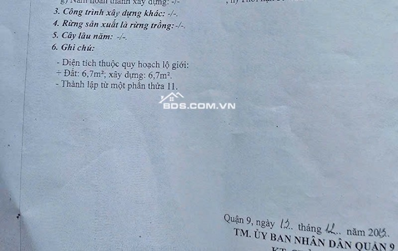 Căn nhà có vị trí cực Vip - số 9 đường Lam Sơn Khu Kiến Thiết- Hiệp Phú- Tp.Thủ Đức.
