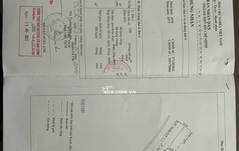 Bán căn nhà hoàn công ngay đường Nguyễn Thị Lắng, Phước Vĩnh An, Củ Chi