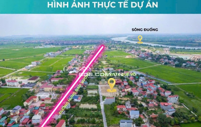 ĐẤT NỀN TẠI QUẾ VÕ, BẮC NINH GIÁ TỪ 1.4-2.1 TỶ/LÔ GẦN KCN