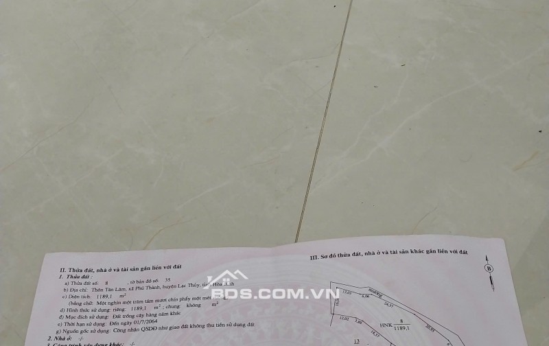Bán đất đẹp Tân Lâm, Phú Thành, Lạc Thủy, HB. Nằm giữa 2 Khu công nghiệp, 1,6 triệu/m2