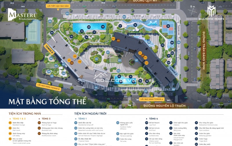DỰ ÁN Masteri Rivera Danang 1 PN, 2PN, 3PN Quận Hải Châu TTTP