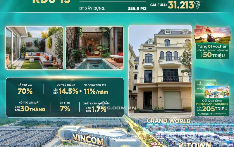 Biệt thự song lập KĐ6-15: Siêu phẩm đẳng cấp, vị trí vàng
Vinhomes Ocean Park 2