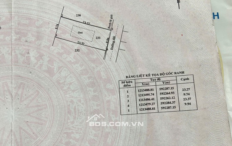 Bán đất nhà đường Nguyễn Thị Dưỡng, Tân Thạnh Đông, Củ Chi. 2,4 tỷ