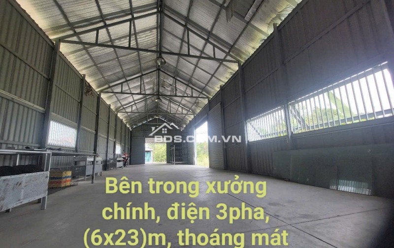 nhà xưởng mới + đất trồng cây xung quanh