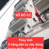 THÚY LĨNH HM, 5 TẦNG, ĐANG HOÀN THIỆN, SỔ RIÊNG, 30m RA Ô TÔ