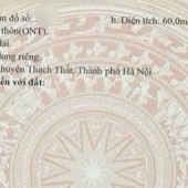 BÁN LÔ ĐẤT 60m² (A5) giá 1,470 tỷ tại - LẠI KHÁNH, LẠI THƯỢNG, THẠCH THẤT