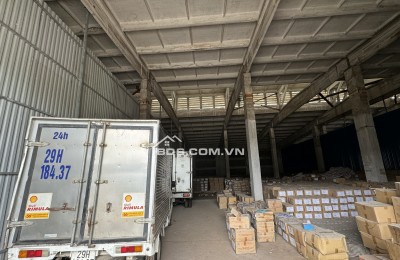 CHO THUÊ KHO BẮC TỪ LIÊM Diện tích 526m2 có sẵn, 620m2 ngày 18/6 có thể vào