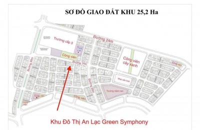 Bán đất dịch vụ Vân Canh khu 25.2 Ha