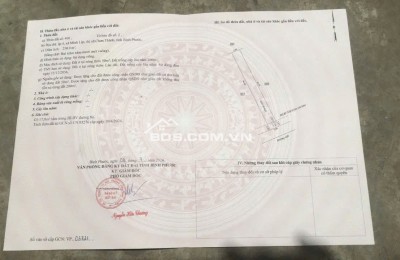 Đất ở Gần tỉnh lộ DT765 thị xã chơn thành duy nhất 1 lô 260tr LH 0387.99.00.39