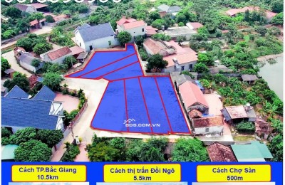Lô đất 2 mặt tiền siêu đẹp tại Thị Trấn Phương Sơn Lục Nam Bắc giang, Giá siêu thấp