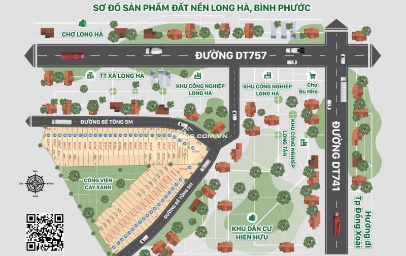 Bán đất nền Phú Riềng, Bình Phước, 298 triệu 200m2 sổ sẵn, ngay 3 KCN 500ha