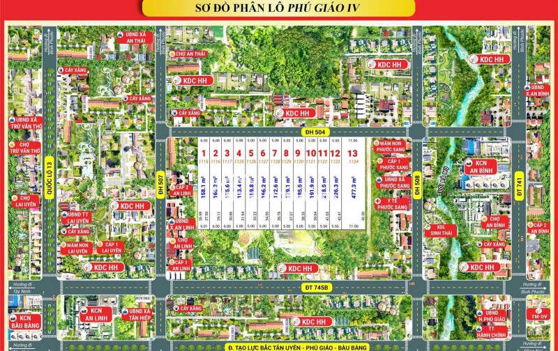 Còn 3 nền đất thổ cư gần KCN tại Bình Dương giá tốt, sổ sẵn, hợp xây phòng trọ