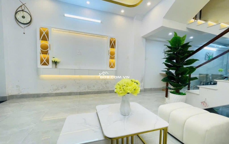 Nhà 3 tầngBTCT, 52m2, 4PN, full nội thất - Cách cầu Phước Long 100m - Nhà Bè, SHR - Chỉ 5,19 tỷ