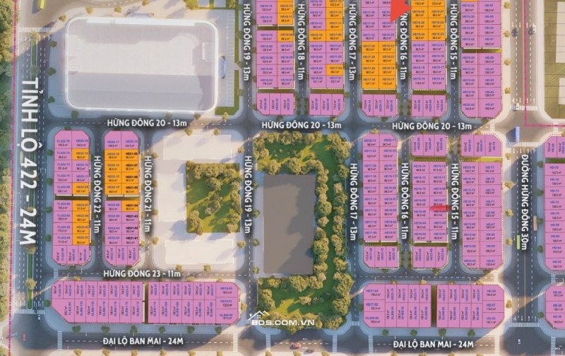 Bán Liền Kề Hừng Đông 16 - Vinhomes Đan Phượng - 96M - Đông Bắc, Gần Vincom Giá chỉ 17,6 tỷ.