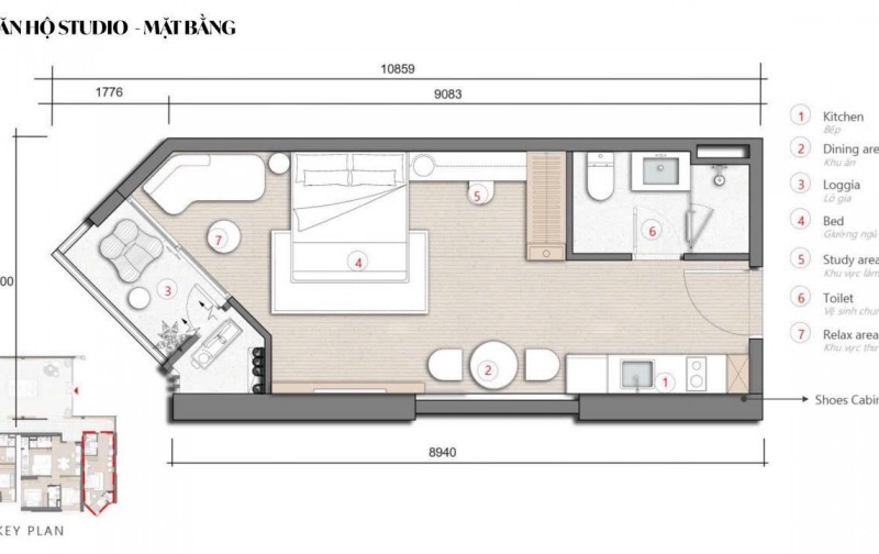 1.7 tỷ căn hộ SKY M Hạ Long - View vịnh Hạ Long, sổ đỏ