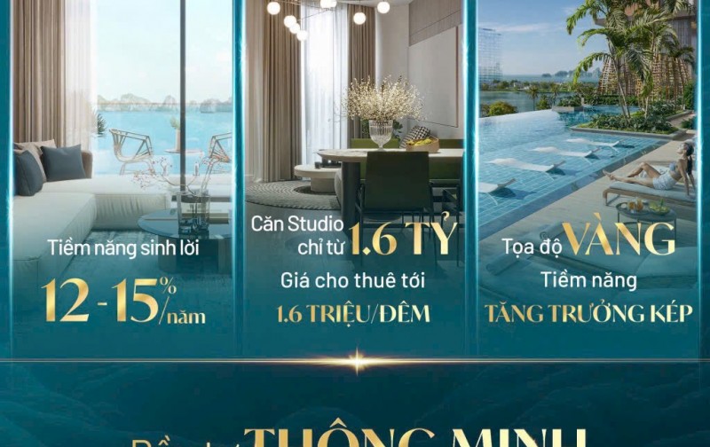 1.7 tỷ căn hộ SKY M Hạ Long - View vịnh Hạ Long, sổ đỏ