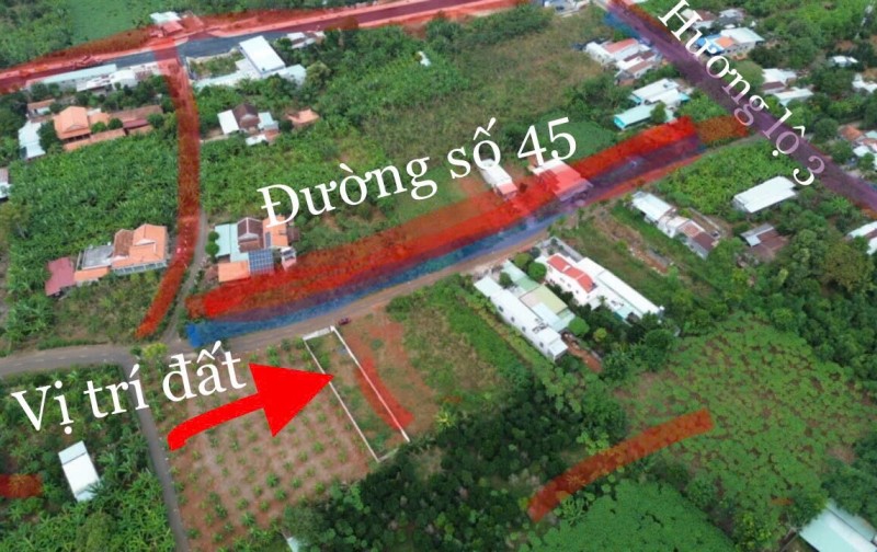 Nắm chủ - Bán lô đất đường 45 xã Hoà Long, giao nhau giữa Hương Lộ 3 và Tỉnh lộ 52, Bà Rịa