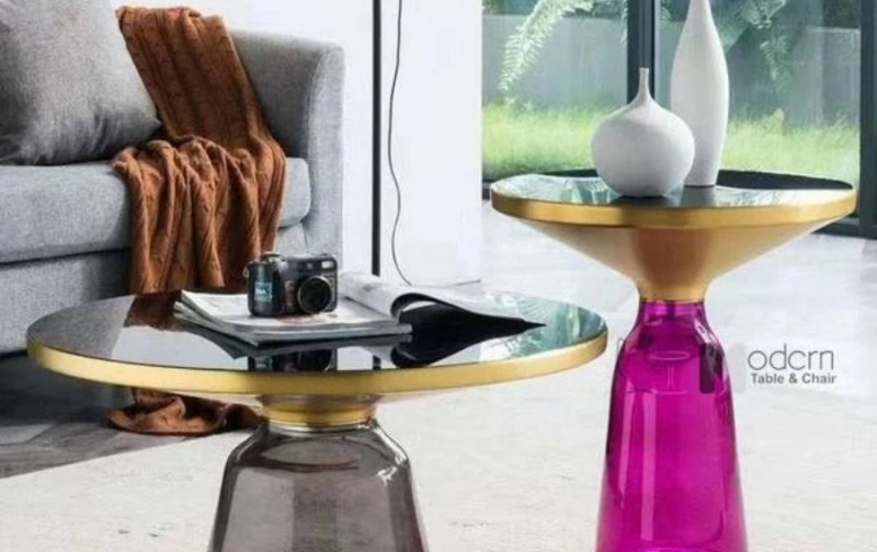 BỘ BÀN SOFA CHÂN THỦY TINH MẶT KÍNH CAO CẤP SL 0968_0970-75G Ở HCM