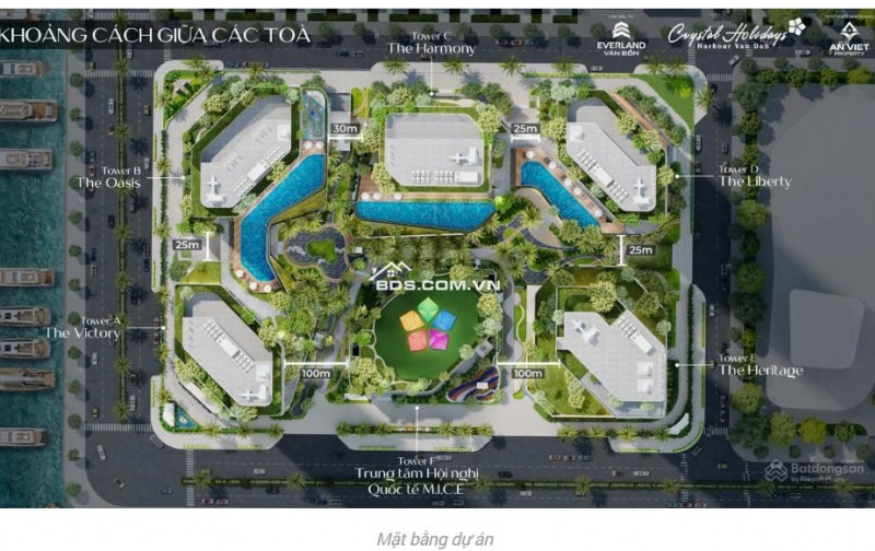 Dự án CRYSTAL HOLIDAYS HARBOUR VÂN ĐỒNTÒA D VIEW 3 MẶT VỊNH DI SẢN BÁI TỬ LONG  Từ 1x tỷ