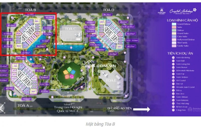 Dự án CRYSTAL HOLIDAYS HARBOUR VÂN ĐỒNTÒA D VIEW 3 MẶT VỊNH DI SẢN BÁI TỬ LONG  Từ 1x tỷ