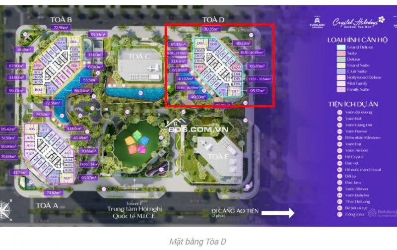 Dự án CRYSTAL HOLIDAYS HARBOUR VÂN ĐỒNTÒA D VIEW 3 MẶT VỊNH DI SẢN BÁI TỬ LONG  Từ 1x tỷ