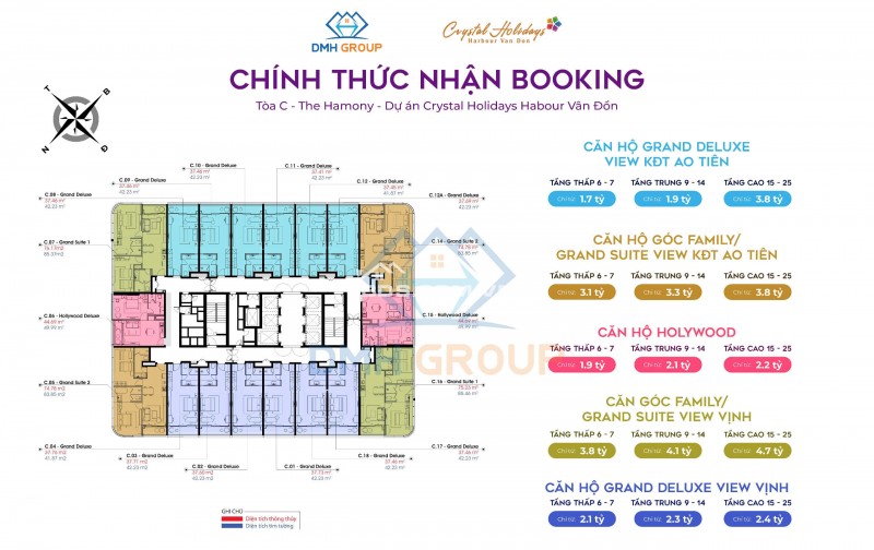 Dự án CRYSTAL HOLIDAYS HARBOUR VÂN ĐỒNTÒA D VIEW 3 MẶT VỊNH DI SẢN BÁI TỬ LONG  Từ 1x tỷ
