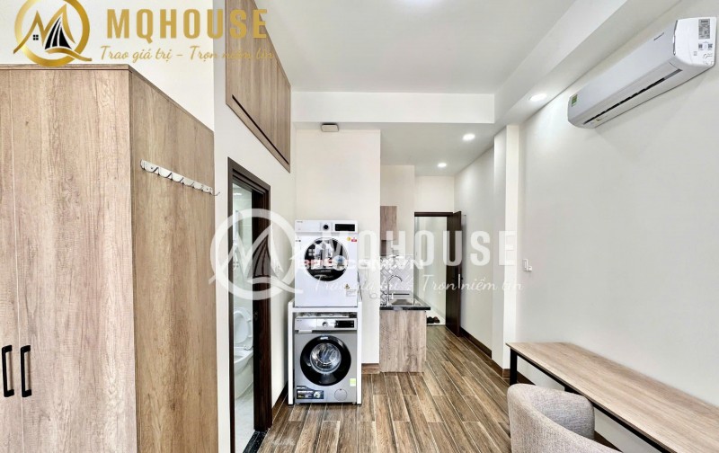 HT Căn Hộ Dịch Vụ Sudio Bancol Tách Bếp Full NT Đường Nguyễn Hữu Cảnh