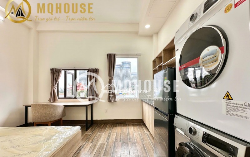 HT Căn Hộ Dịch Vụ Sudio Bancol Tách Bếp Full NT Đường Nguyễn Hữu Cảnh