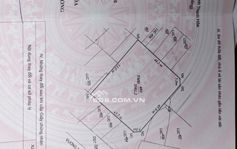 Bán 2500m2 DVTM bên cạnh Aeon Mall Thanh hoá. 3 mặt đường