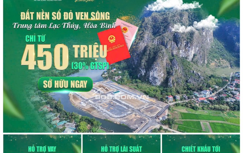 Bán đất nền dự án full thổ cư ngay trung tâm tt Chi Nê giá từ 14tr/m2