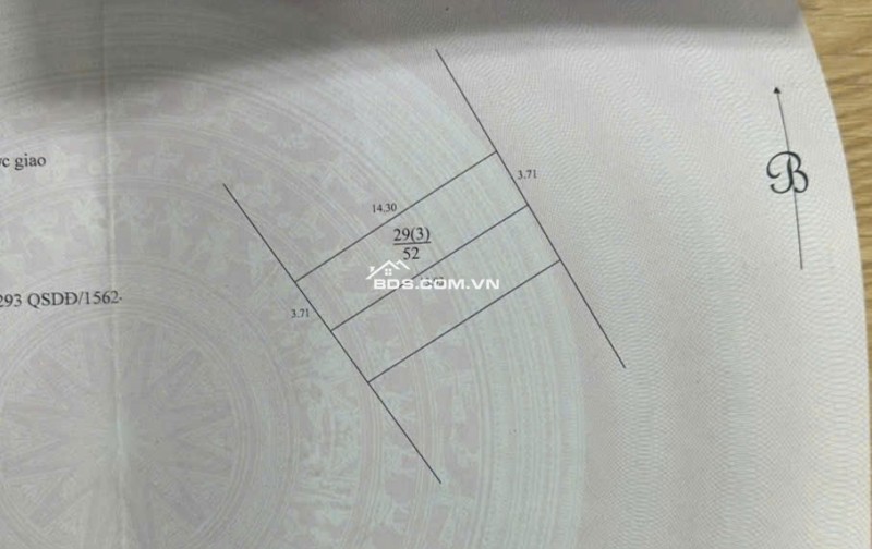 Tôi Chính chủ bán vội 52m đất thổ cư, gần trường học, mẫu giáo, chợ